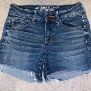 American Eagle Denim MIDI shorts size 2